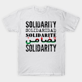 Solidarity, Solidaridad, Solidarite, International Day of Solidarity with Palestine November 29, 2023 T-Shirt